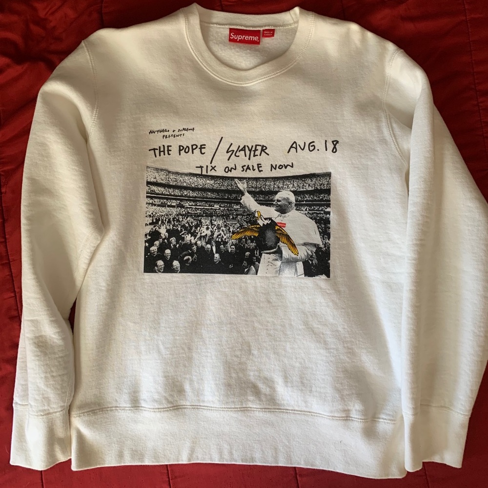 Supreme x AntiHero crew neck